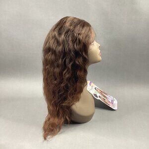 MLF422 Enid Wavy #T1B/30 Off Black Honey Brown Part Synthetic Lace Front Wig